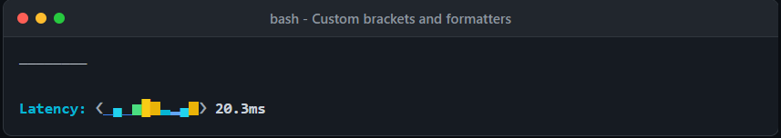 console-graph custom formatting